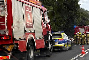 Gródek: groźny wypadek na DK28 na 'Ropskiej Górze' [FOTO]-34386