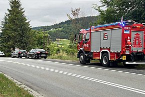 Kolizja na DK28 w Ropie. Na miejscu straż pożarna [FOTO]-35319