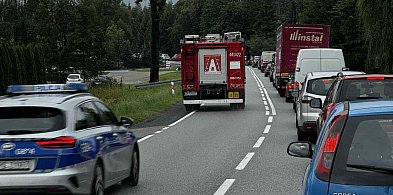 Zderzenie trzech samochodów, droga krajowa była zablokowana [AKTUALIZACJA]-35455