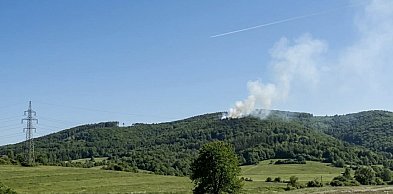 Pożar w Beskidzie Niskim - strażacy walczą z ogniem w Iwoniczu-Zdroju