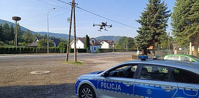 Drony wspierają gorlicką policję. Skuteczniejsze kontrole zakończone mandatami