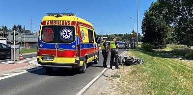 Gorlice. Zdarzenie drogowe z udziałem motocyklisty [FOTO]