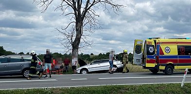 Wypadek na DW993 w Krygu. Trwa akcja ratunkowa [FOTO]