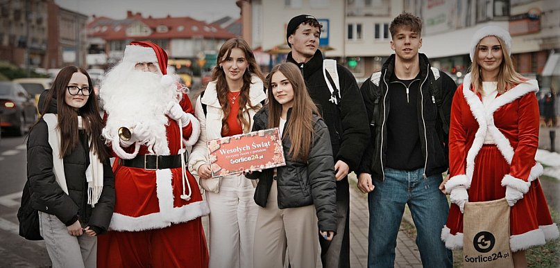 Portalowy Mikołaj pojawił się na gorlickich ulicach. Zobaczcie zdjęcia [FOTO]