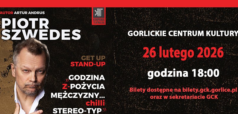 „Godzina z Pożycia Mężczyzny” - na ten stand-up w GCK warto się wybrać!