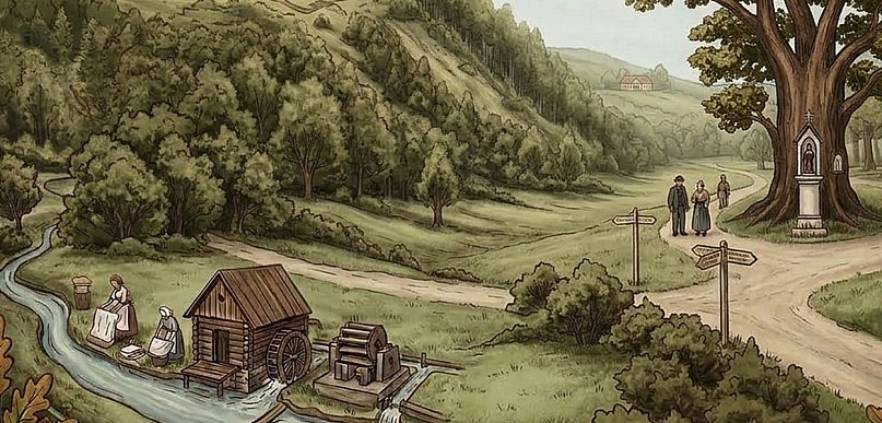 Gorlicki Zakątek: Sokół – wieś pod dębami, między dworem a Blichem
