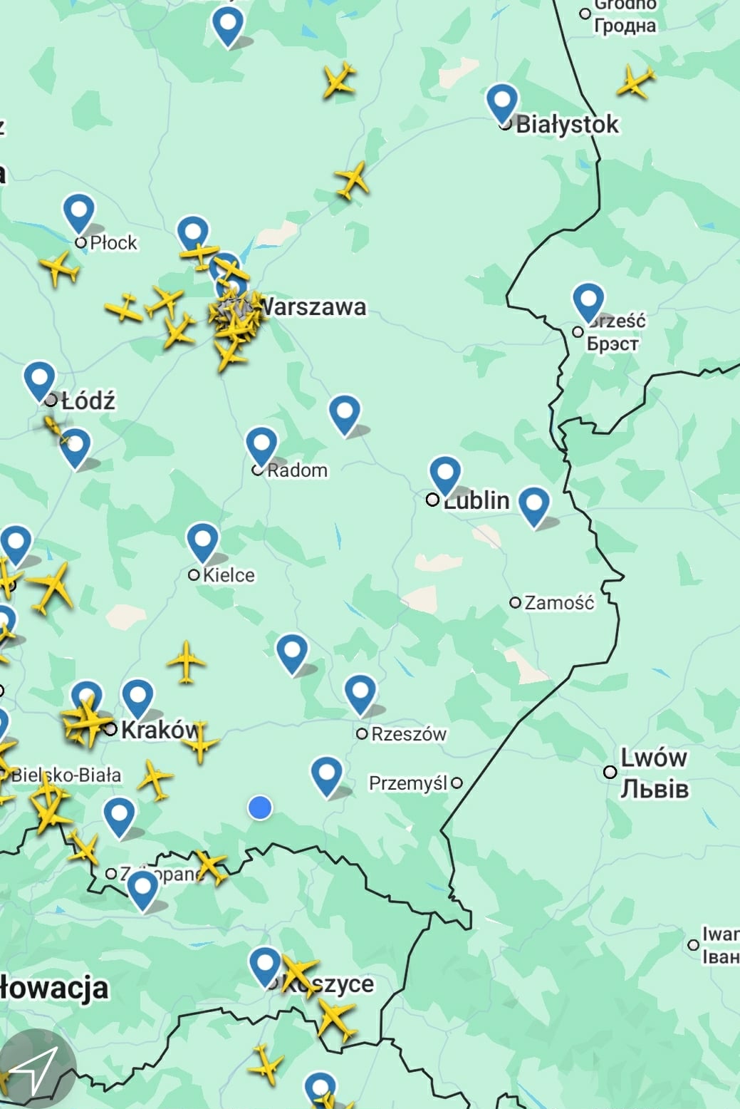 Źródło: Flightradar