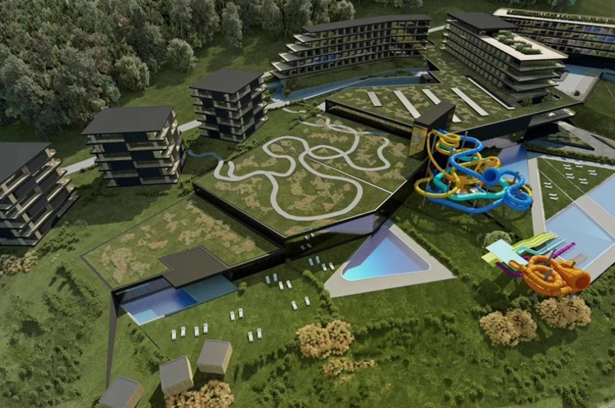 Wizualizacja Aquaparku w Krynicy-Zdrój / AQUA KRYNICA