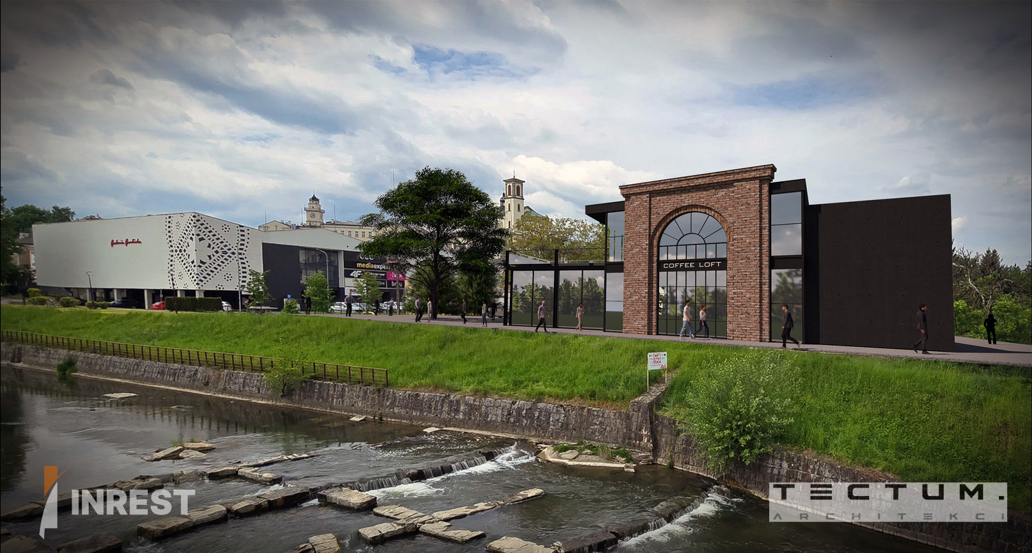 Wizualizacja hotelu i restauracji, które mają powstać przy ul. Rzeźniczej. Inrest / Biuro TECTUM Architekci